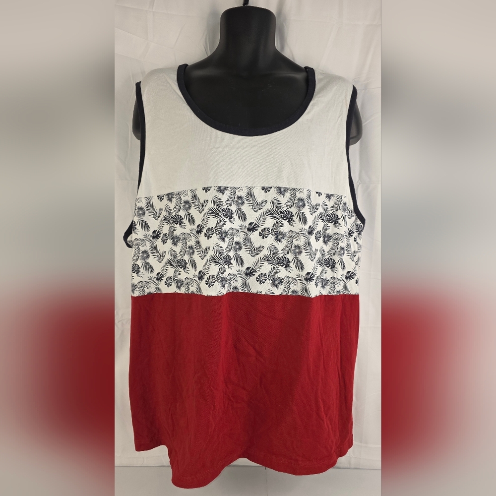 Original Use Men's Red White Black Tank Top Size 4XL NWT BU-0289